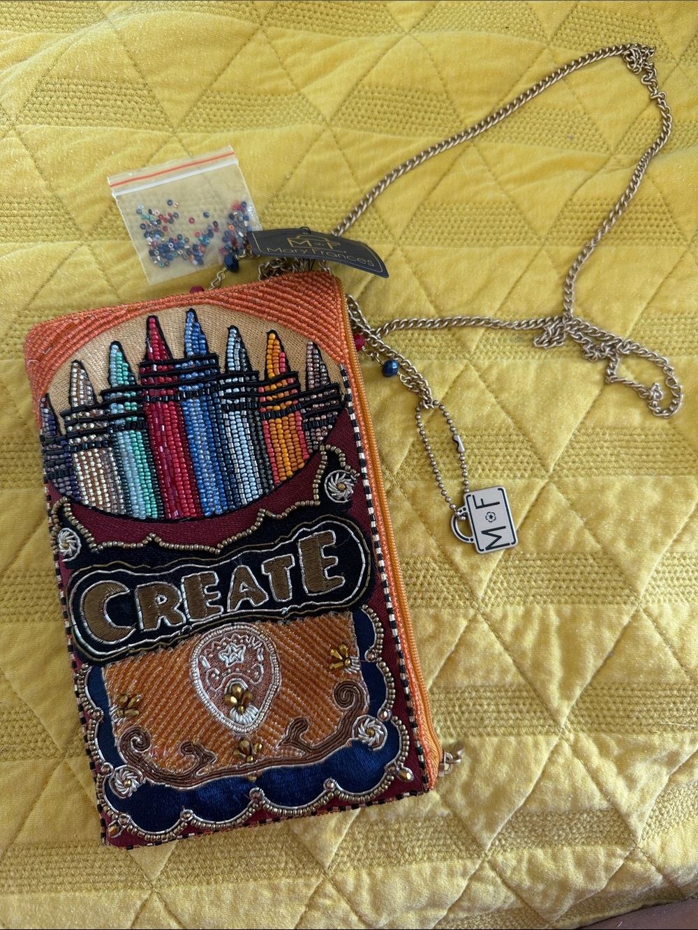 Mary Frances Multicolor Beaded Crossbody - CREATE Crayon Design